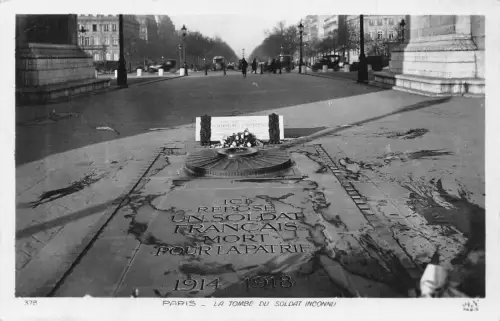 L095 Frankreich Paris Grab der unbekannten Soldaten im Ersten Weltkrieg Vintage Postkarte