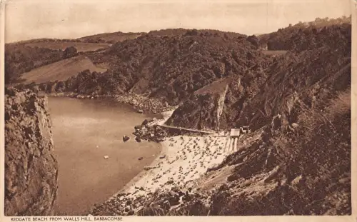 B179 England Redgate je von Walls Hills Babbacombe Vintage Postkarte