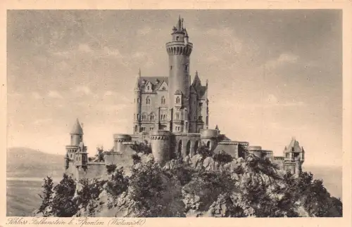 L205 Deutschland Schloss Falkenstein bei Pfronten Westansicht Schloss Postkarte