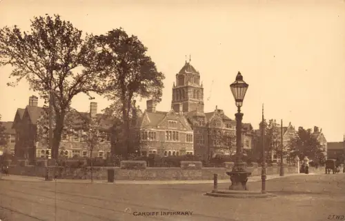 A776 Wales Cardiff Infirmary Vintage Postkarte