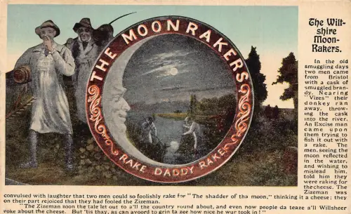 A775 England The Wiltshire Moonrankers Moonlight Fishermen Legend Postkarte