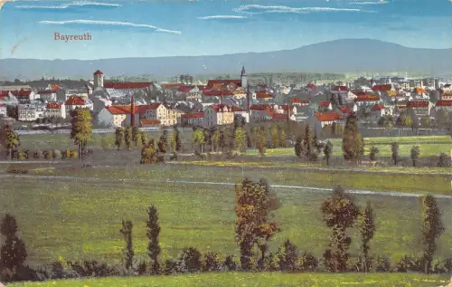 L187 Deutschland 1919 Bayreuth Panoramablick Vintage Postkarte