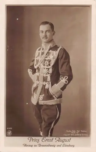 L082 Postkarte Deutsches Königtum Herzog Ernst August von Braunschweig und Lüneburg
