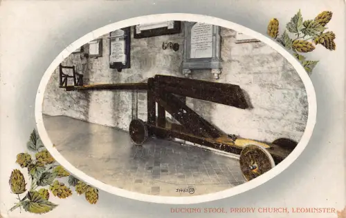 A775 England 1926 Entenhocker Priorat Kirche Leominster Tannenzapfen Postkarte