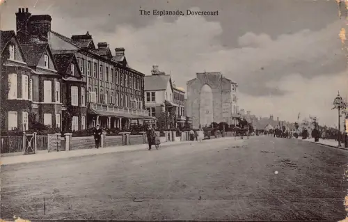 A777 England Dovercourt Bay The Esplanade 1909 Vintage Postkarte