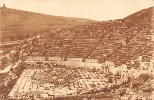 B668 Griechenland Theater Dionysos Athen Vintage Postkarte