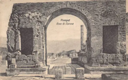 A778 Italien Pompeji Arco fi Nerone Bogen Vintage Postkarte