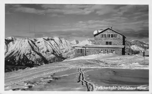 L097 Österreich 1929 Patscherkofel Schutzhaus Schneeberge Vintage Postkarte
