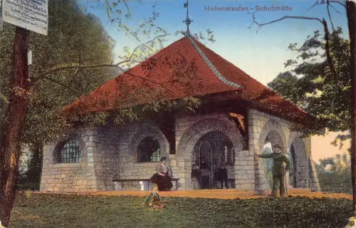 L185 Deutschland 1911 Staufer Schutzhütte alte Postkarte