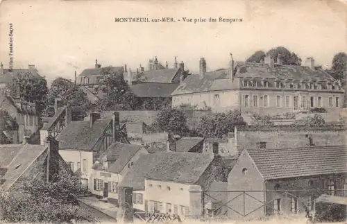 A779 Frankreich 1919 Montreuil sur Mer Vue prise des Remparts Zensierte Postkarte