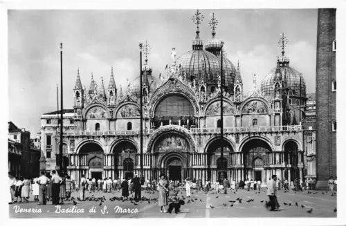A188 Italien Venezia Venedig Markusdom Vintage Postkarte