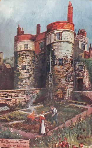 A780 England 1904 Byward Tower of London Kunst Vintage Postkarte