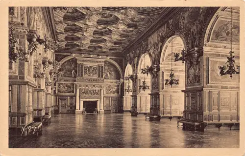 A188 Frankreich Palais de Fontainebleau Palace Galerie Henri II Postkarte