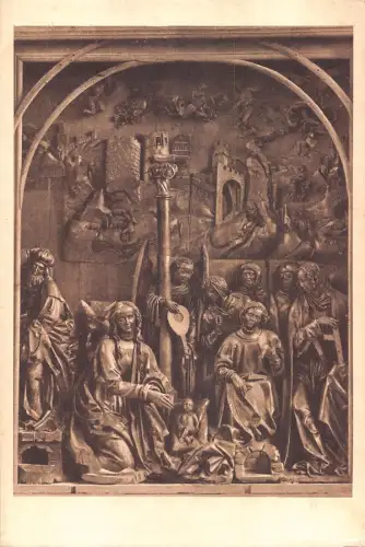 L194 Deutschland Bamberg Mittelstueck des Altars von Veit Stoss Vintage Postkarte