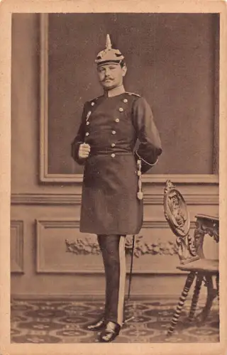 L082 Deutsches Königtum von Hindenburg in Uniform in Stettin Postkarte