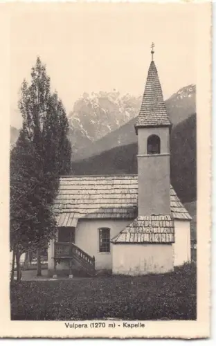 A190 Schweiz Vulpera 1270m Kapelle Vintage Postkarte