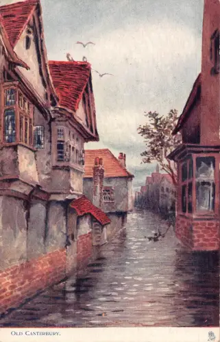 A781 England Old Canterbury Vintage Postkarte