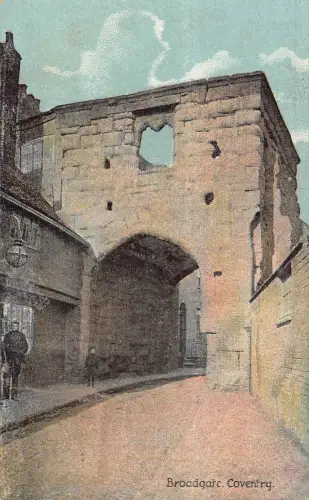 A781 England Broadgate Coventry Vintage Postkarte