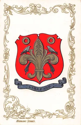 A781 England Heraldische Serie Liskeard Wappen Postkarte