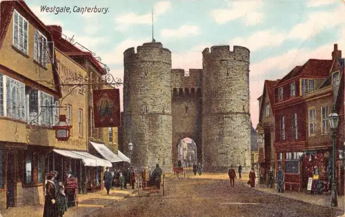 A782 England Canterbury Westgate Inn Vintage Postkarte