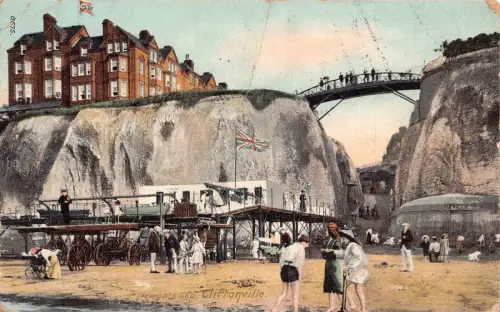 A782 England 1906 Cliftonville Newgate Gap Bridge Strand Kinder Postkarte