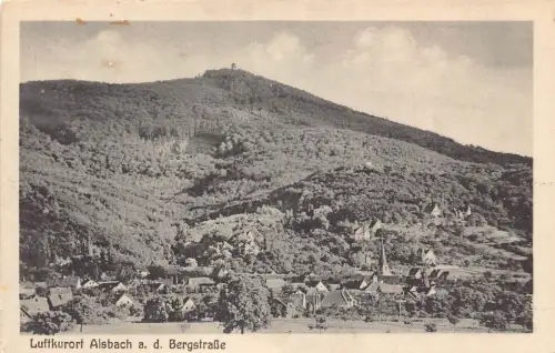 L196 Deutschland Luftkurort Alsbach a D Bergstraße Vintage Postkarte
