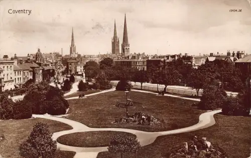 A783 England 1915 Coventry Park Vintage Postkarte