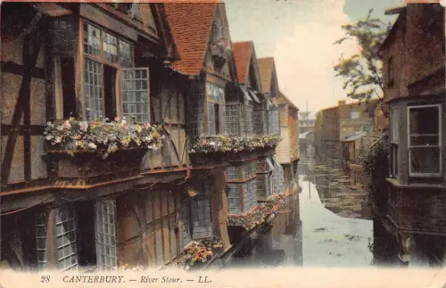 A782 England 1910 Canterbury River Stour Vintage Postkarte