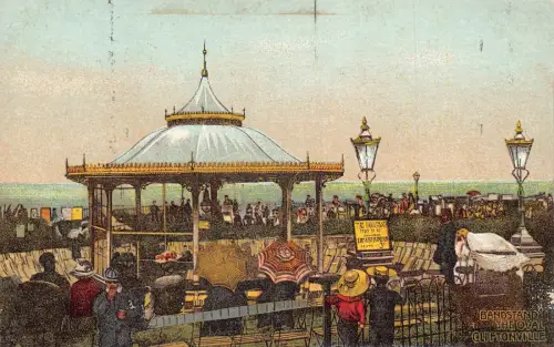 A783 England Bandstand The Oval Cliftonville Vintage Postkarte