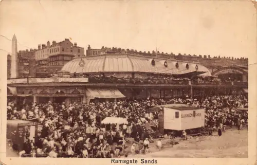 A785 England Ramsgate Sands Beach Vintage Postkarte
