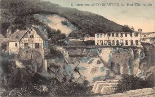 A102 Deutschland Klosterruine Kreuzgang Ruine Antoniusstein Bad Toennisstein Postkarte