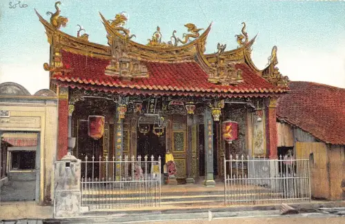 L282 Indonesien Niederländisch Ostindien Poo An Kiong Tempel Surakarta Postkarte