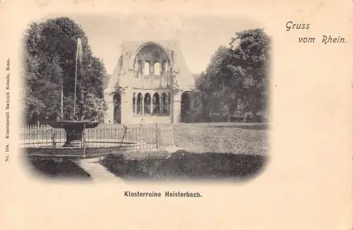 A102 Deutschland Klosterruine Heisterbach Kreuzgangruine Gruss vom Rhein Postkarte
