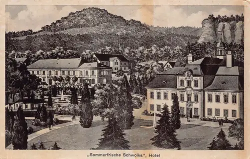 A101 Deutschland Sommerfrische Schwoika Hotel Varnsdorf Vintage Postkarte