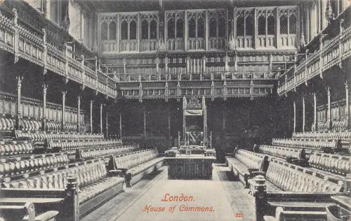 A786 England 1906 London House of Commons Vintage Postkarte