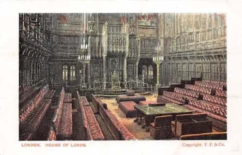 A786 England London House of Lords Vintage Postkarte