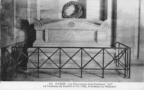 A821 Frankreich Paris Le Pantheon Grabmal des Architekten Soufflot Vintage Postkarte