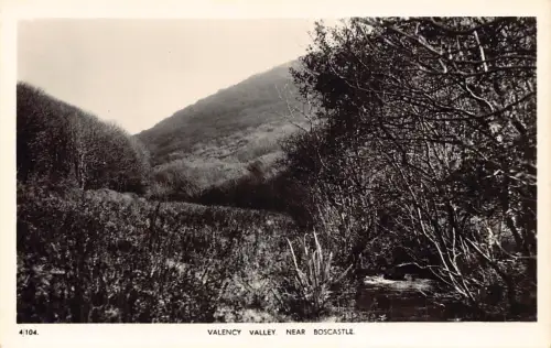 A918 England Valency Valley bei Boscastle RPPC Vintage Postkarte