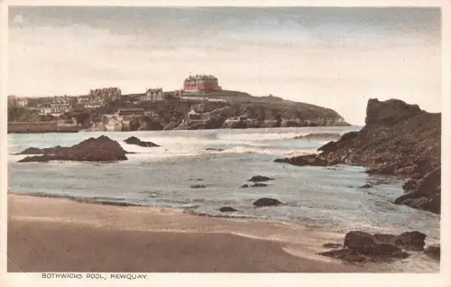 A918 England Bothwicks Pool Newquay Vintage Postkarte