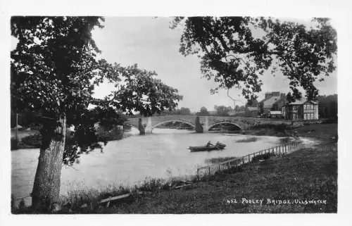 A918 England Pooley Bridge Ullswater RPPC Vintage Postkarte