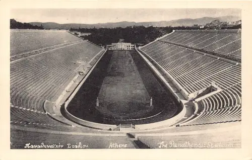 B205 Griechenland Athen Das Panathenaische Stadion Vintage Postkarte