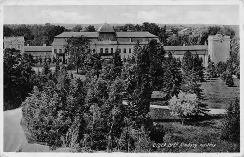 L015 Ungarn 1938 Gyula Grof Almassy Schloss Kastely Vintage Postkarte