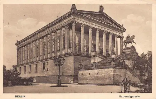 L016 Deutschland 1931 Berlin Nationalgalerie Galerie Luftpost Vintage Postkarte