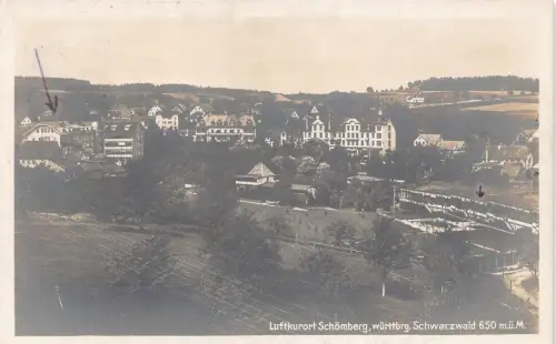 L197 Deutschland 1920 Luftkurort Schoemberg Schwarzwald württbrg alte Postkarte