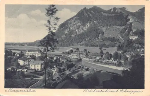 L197 Deutschland 1928 Marquartstein Panoramablick mit Schnappen Vintage Postkarte