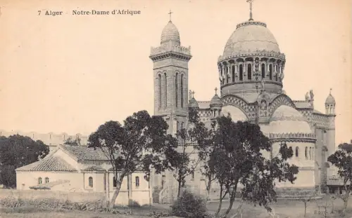 B063 Algerien Algier Nouvelle Poste Postamt Vintage Postkarte