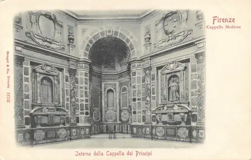 C081 Italien Firenze Cappelle Medicee Vintage Postkarte
