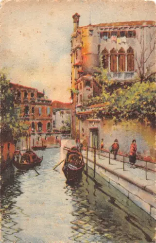 C085 Italien Venezia Rio delle Maravegie Vintage Postkarte