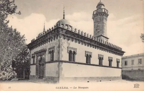 B205 Algerien Guelma La Moschee Moschee Vintage Postkarte