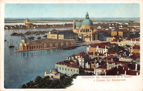 C081 Italien Venezia dal Campanile di S Marco Vintage Postkarte